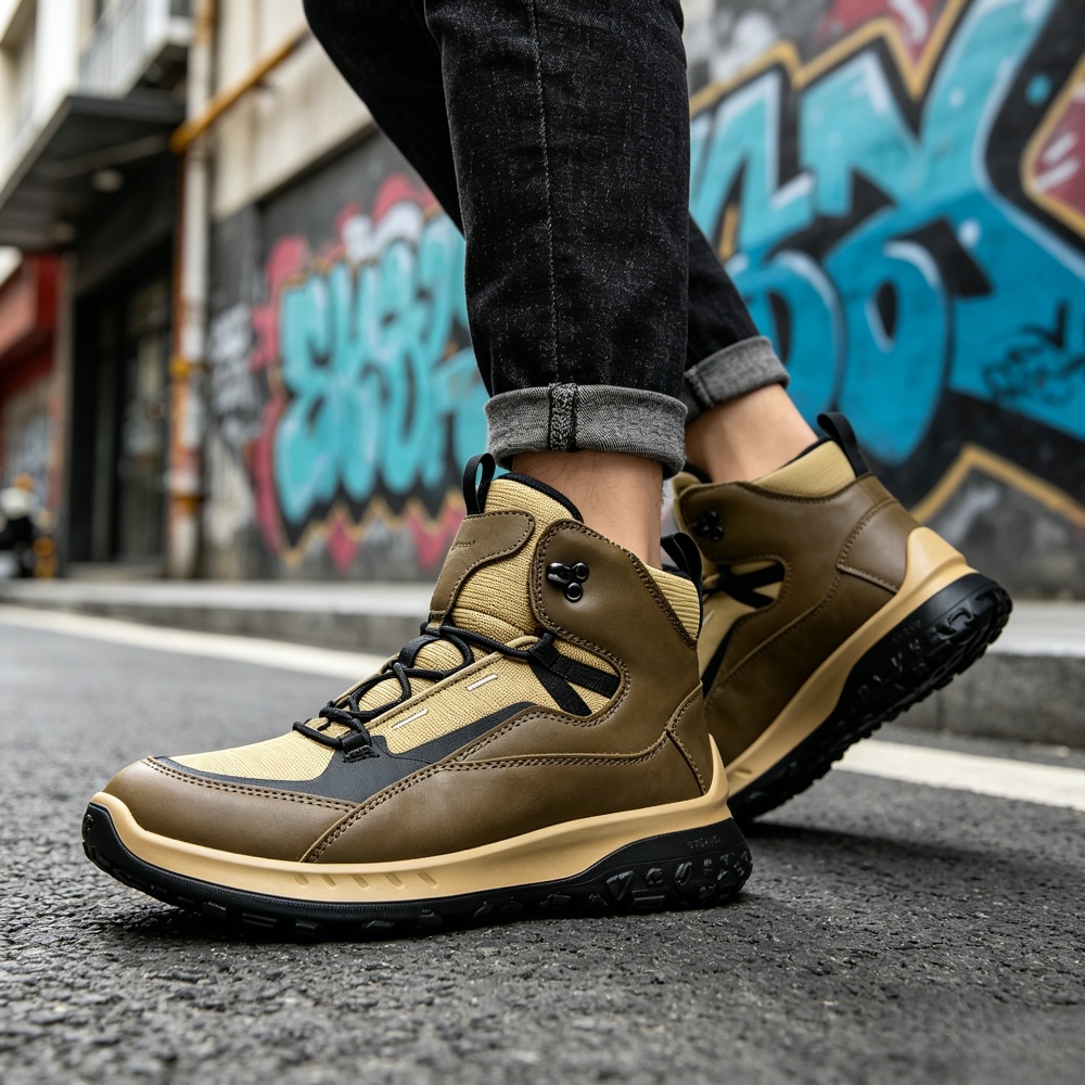 High Top Leather Shoes Men Lux - đánh giá và giá Streetwear Brand Designer