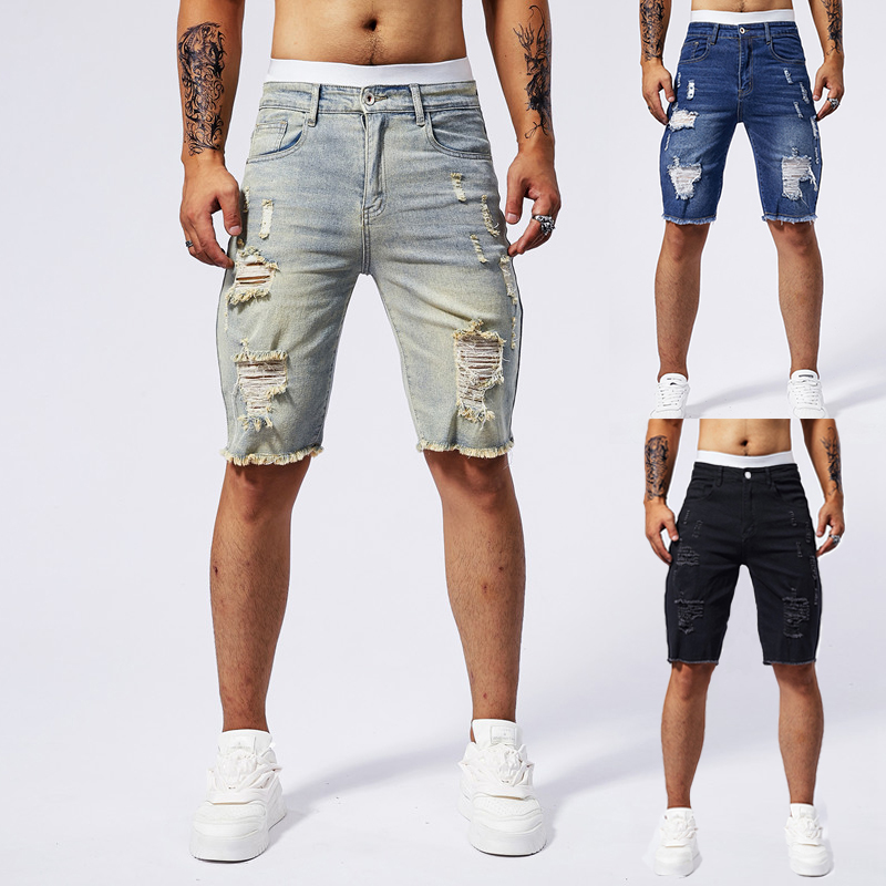 2025 Summer New Men's Ripped D - đánh giá và giá Brand Of Streetwear