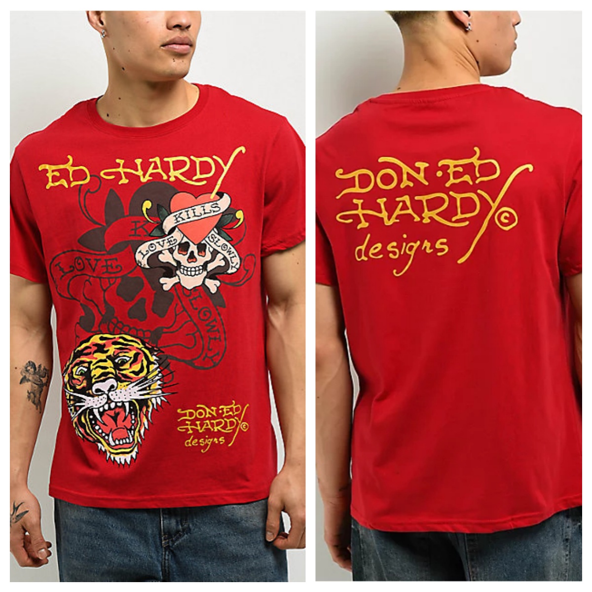 Sacred Heart Red Ed Tattoo Art - đánh giá và giá Streetwear Brand Heart